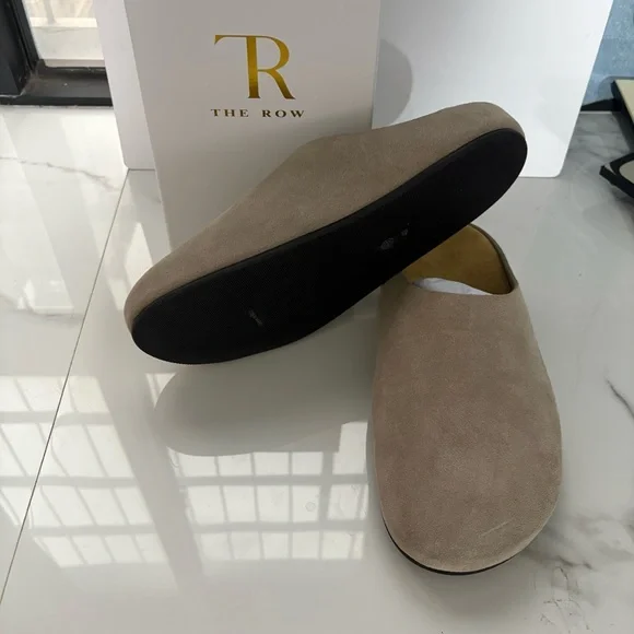 The Row Taupe Suede Slip-On Mules - Picture 5 of 5